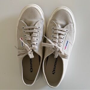 Superga Light Tan Canvas Sneakers